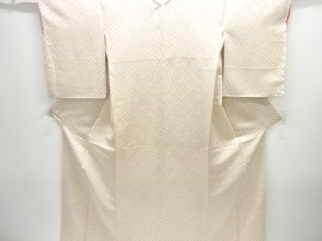 JAPANESE KIMONO / KOMON / UNUSED / KIN-TOSHI / MESH PATTERN
